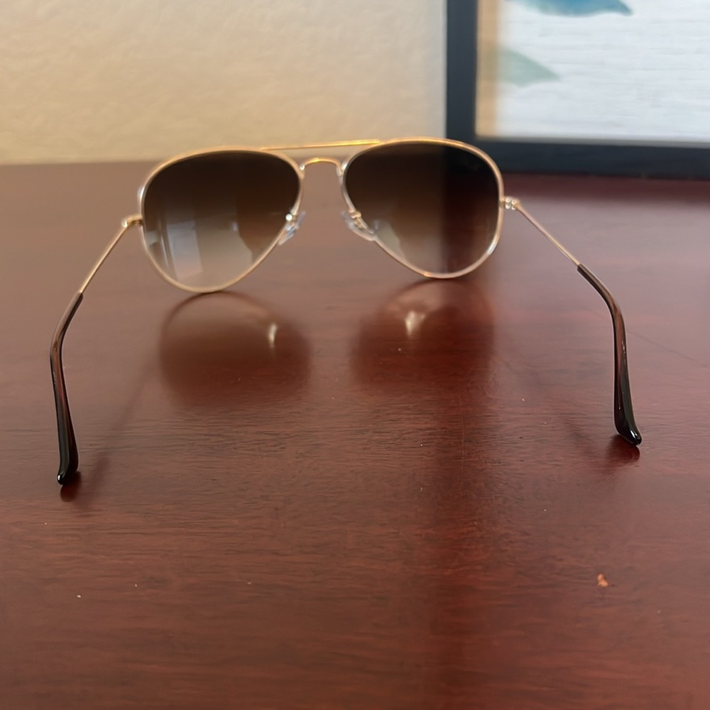 Ray-Ban Brown Gradient Aviator Frames - image 4